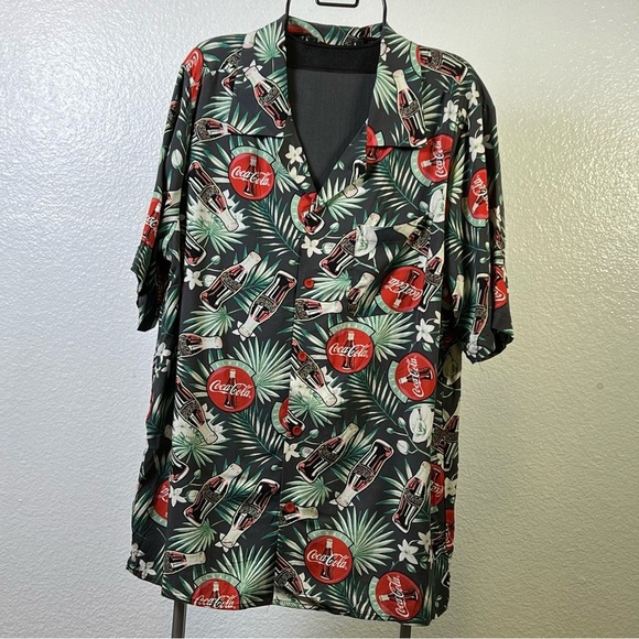 Coca Cola Men’s Casual Button Down Shirt Size L - Picture 1 of 10